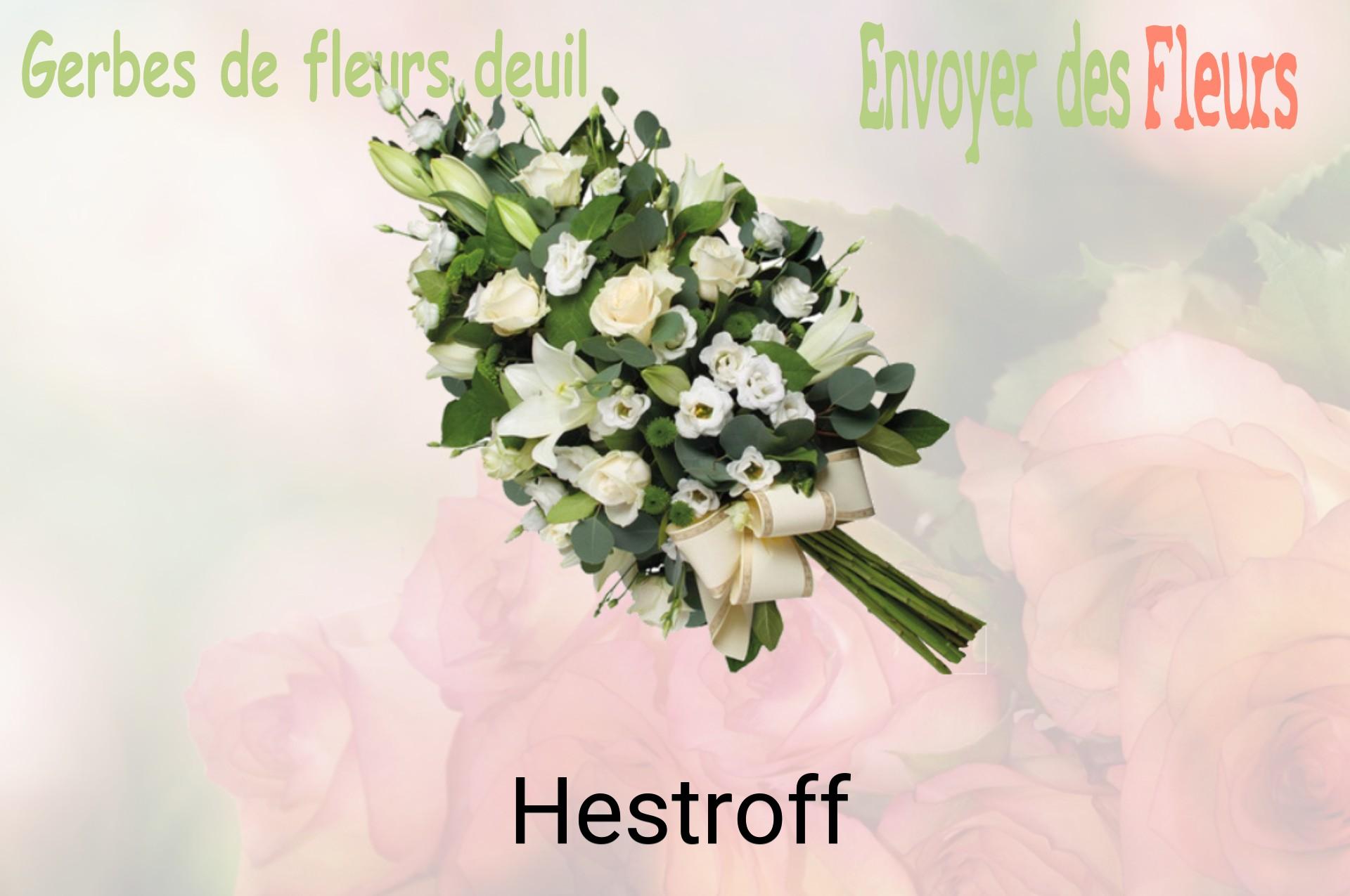Gerbe de fleurs de deuil livrée à Hestroff